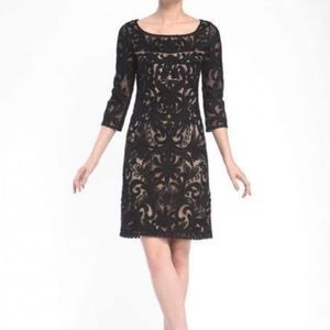 Black Sue Wong Formal Long Sleeve Dress